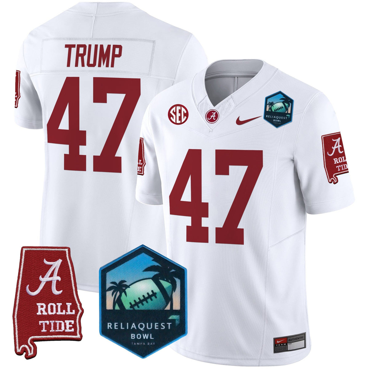 Men's Alabama Crimson Tide 2025 ReliaQuest Bowl Patch Vapor Limited Jersey - All Stitched - image 35
