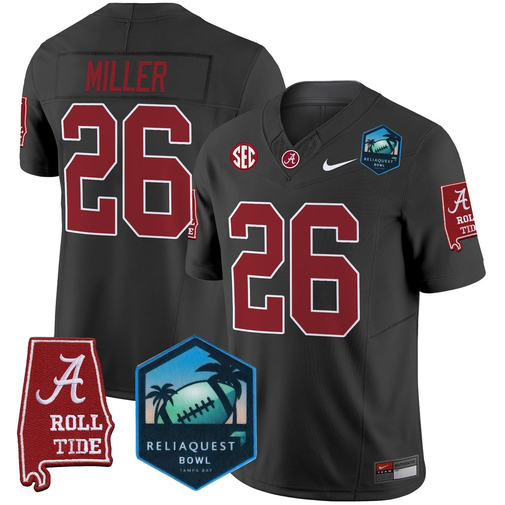 Men's Alabama Crimson Tide 2025 ReliaQuest Bowl Patch Vapor Limited Jersey - All Stitched - image 38