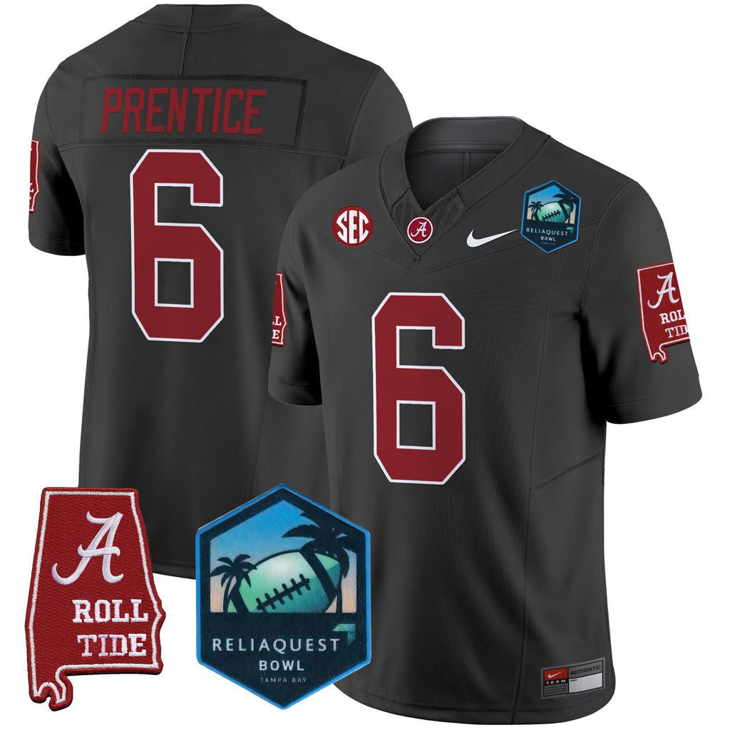 Men's Alabama Crimson Tide 2025 ReliaQuest Bowl Patch Vapor Limited Jersey - All Stitched - image 42