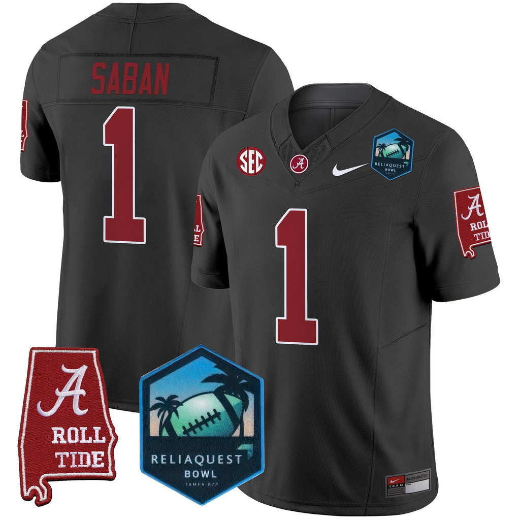 Men's Alabama Crimson Tide 2025 ReliaQuest Bowl Patch Vapor Limited Jersey - All Stitched - image 43