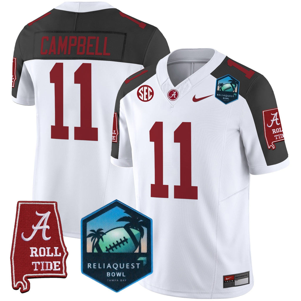 Men's Alabama Crimson Tide 2025 ReliaQuest Bowl Patch Vapor Limited Jersey - All Stitched - image 49