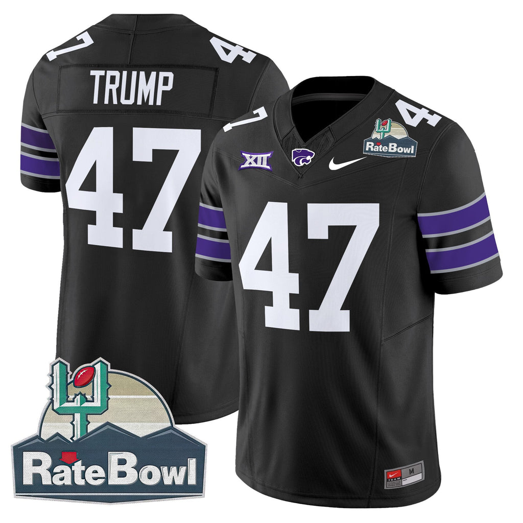 Men's Kansas State Wildcats 2025 Rate Bowl Patch Vapor Limited Jersey - All Stitched - image 39