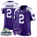 Men's Kansas State Wildcats 2025 Rate Bowl Patch Vapor Limited Jersey - All Stitched - image 1