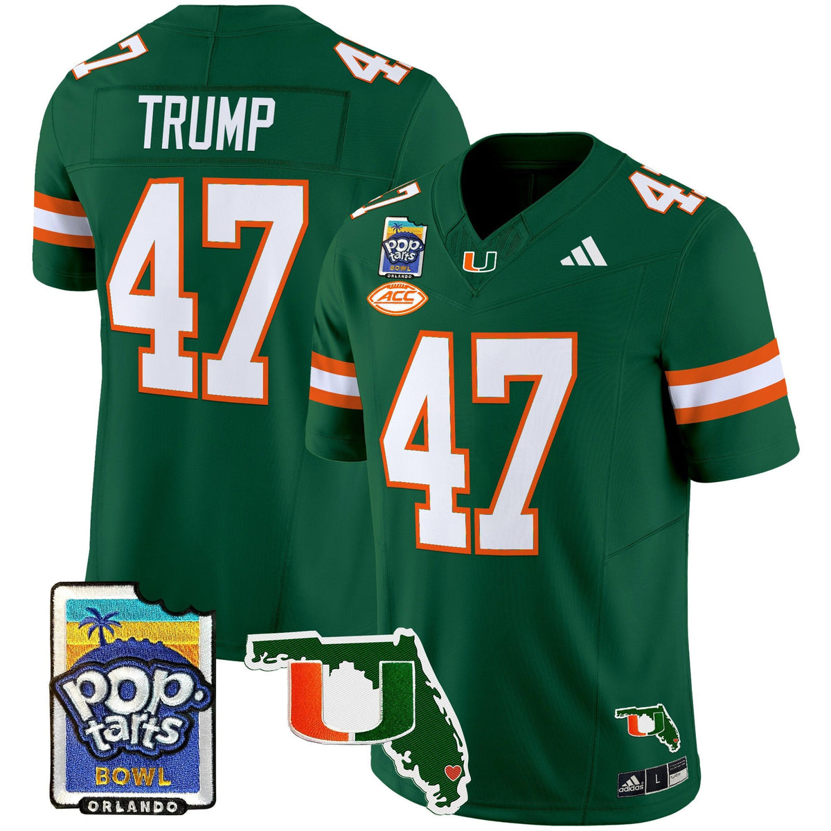 Men's Miami Hurricanes 2025 PopTarts Bowl Patch Vapor Limited Jersey - All Stitched - image 31