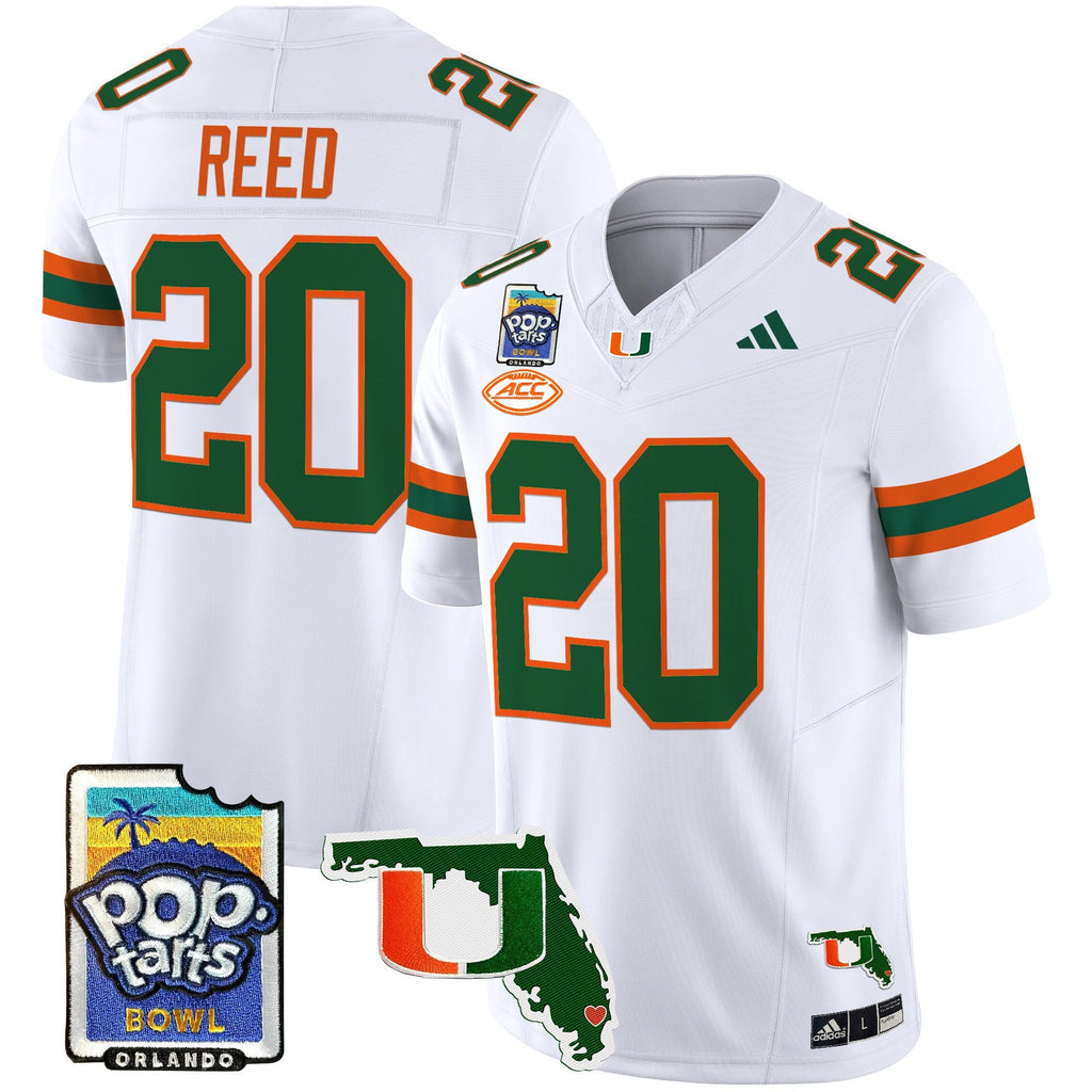 Men's Miami Hurricanes 2025 PopTarts Bowl Patch Vapor Limited Jersey - All Stitched - image 37