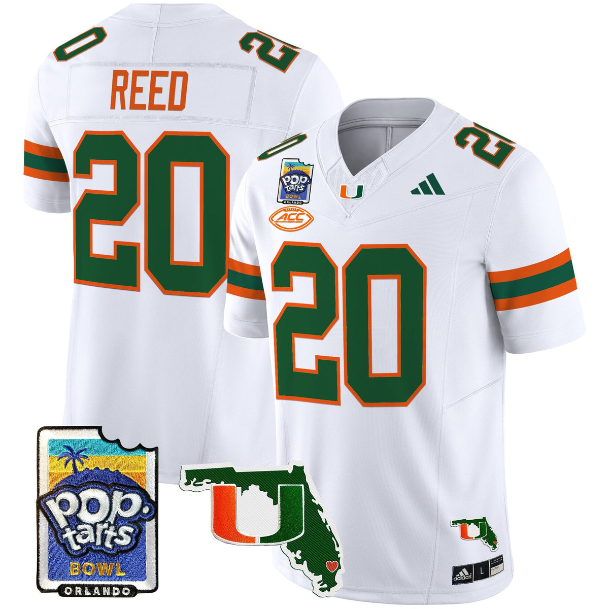 Men's Miami Hurricanes 2025 PopTarts Bowl Patch Vapor Limited Jersey - All Stitched - image 37