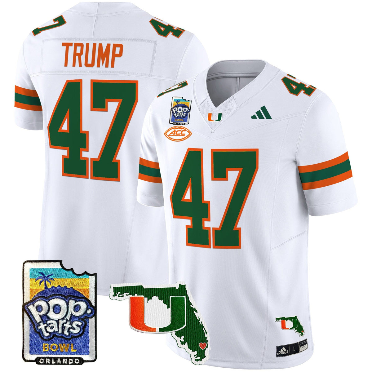 Men's Miami Hurricanes 2025 PopTarts Bowl Patch Vapor Limited Jersey - All Stitched - image 39