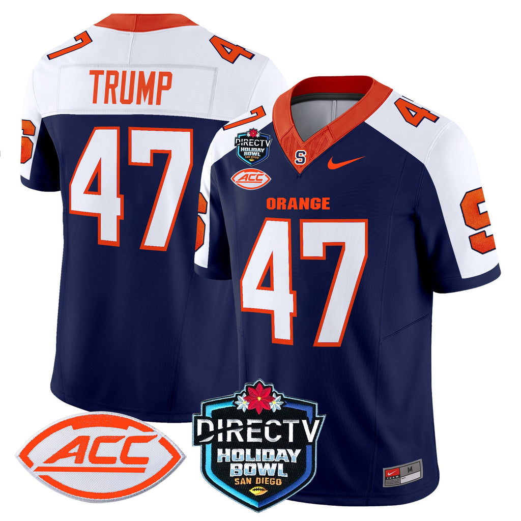 Men's Syracuse Orange 2025 Holiday Bowl Patch Vapor Limited Jersey - All Stitched - image 7