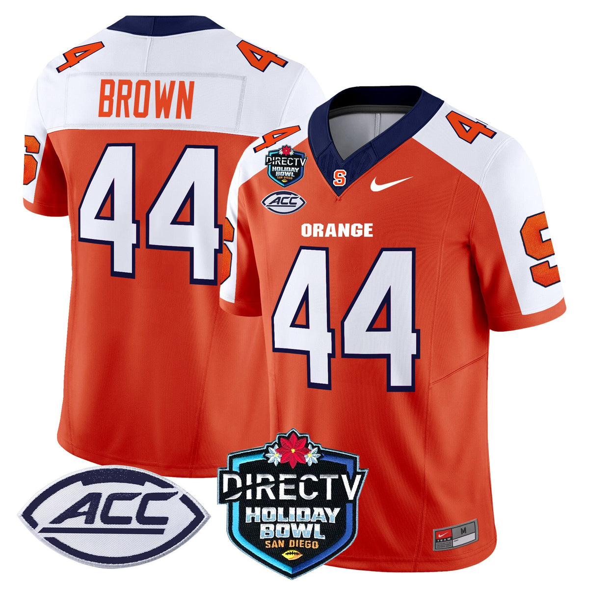Men's Syracuse Orange 2025 Holiday Bowl Patch Vapor Limited Jersey - All Stitched - image 13