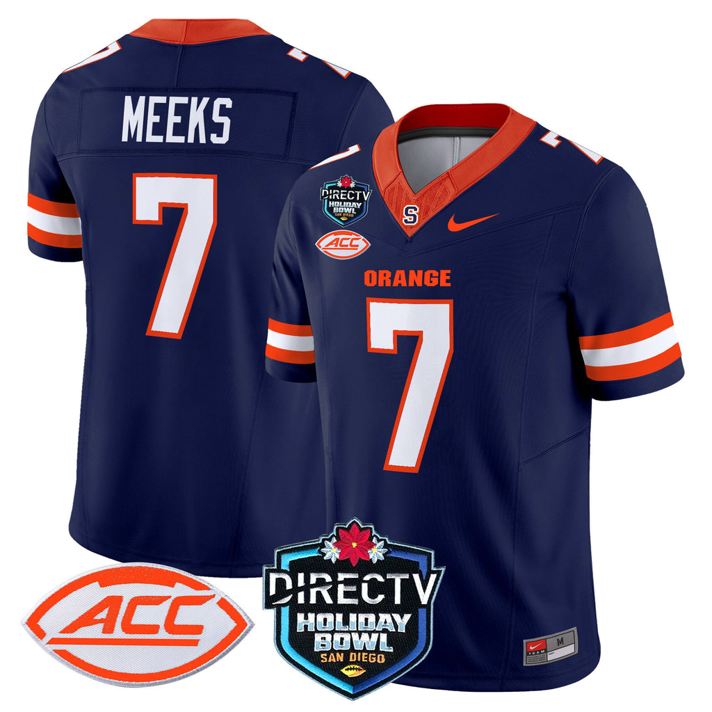 Men's Syracuse Orange 2025 Holiday Bowl Patch Vapor Limited Jersey - All Stitched - image 19