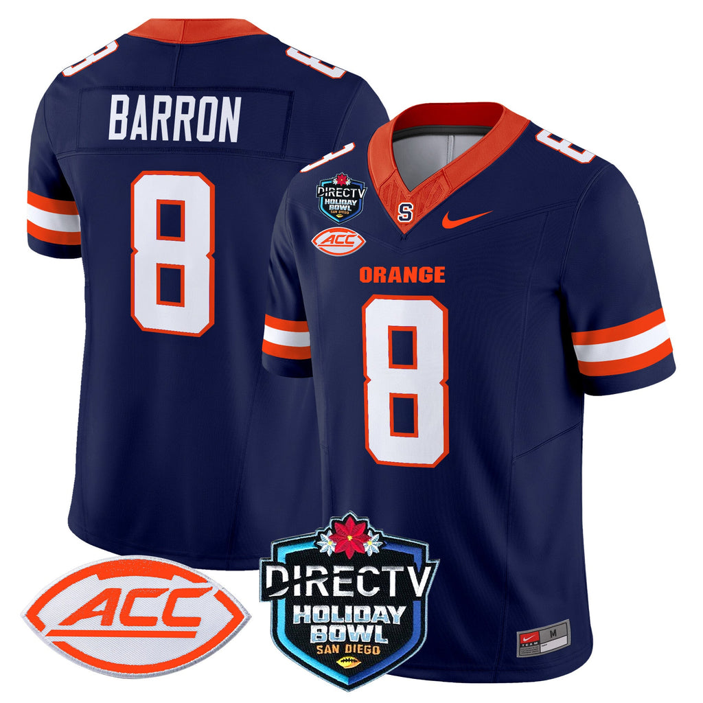 Men's Syracuse Orange 2025 Holiday Bowl Patch Vapor Limited Jersey - All Stitched - image 20
