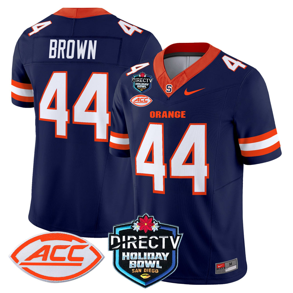 Men's Syracuse Orange 2025 Holiday Bowl Patch Vapor Limited Jersey - All Stitched - image 21