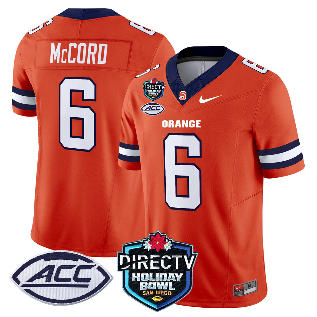 Men's Syracuse Orange 2025 Holiday Bowl Patch Vapor Limited Jersey - All Stitched - image 25