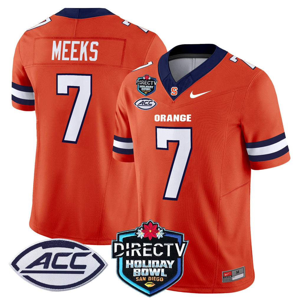 Men's Syracuse Orange 2025 Holiday Bowl Patch Vapor Limited Jersey - All Stitched - image 27