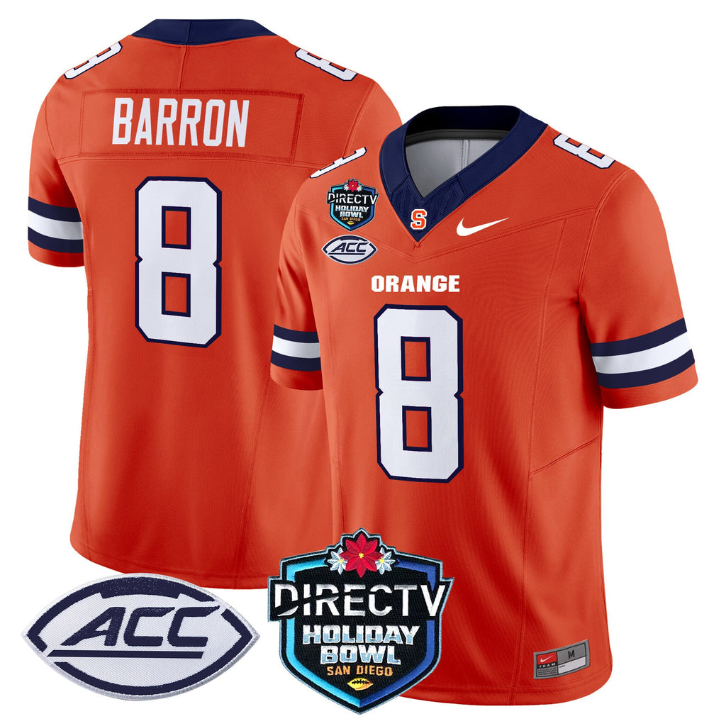 Men's Syracuse Orange 2025 Holiday Bowl Patch Vapor Limited Jersey - All Stitched - image 28