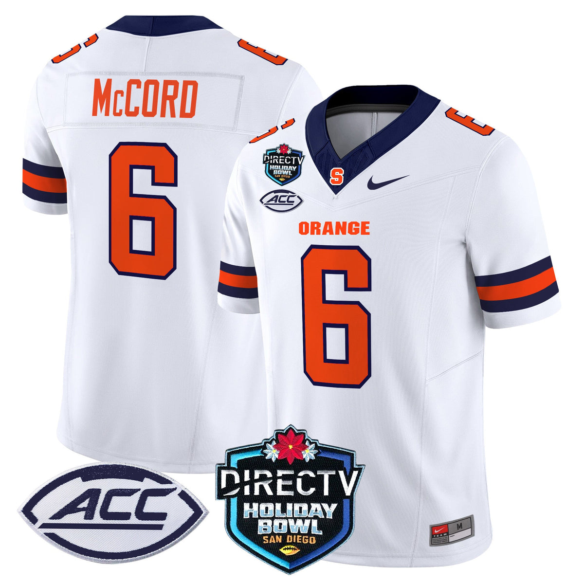 Men's Syracuse Orange 2025 Holiday Bowl Patch Vapor Limited Jersey - All Stitched - image 33