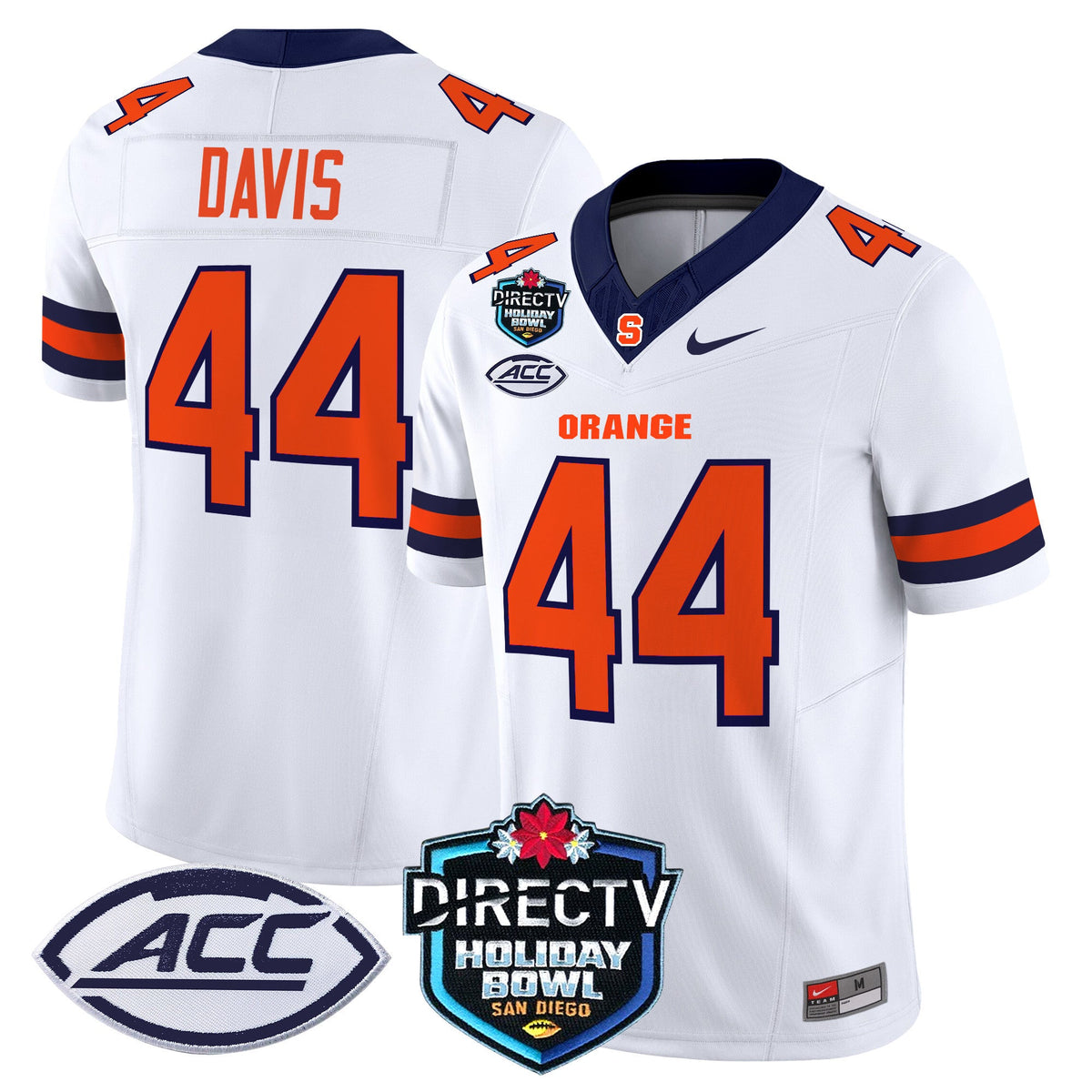 Men's Syracuse Orange 2025 Holiday Bowl Patch Vapor Limited Jersey - All Stitched - image 38