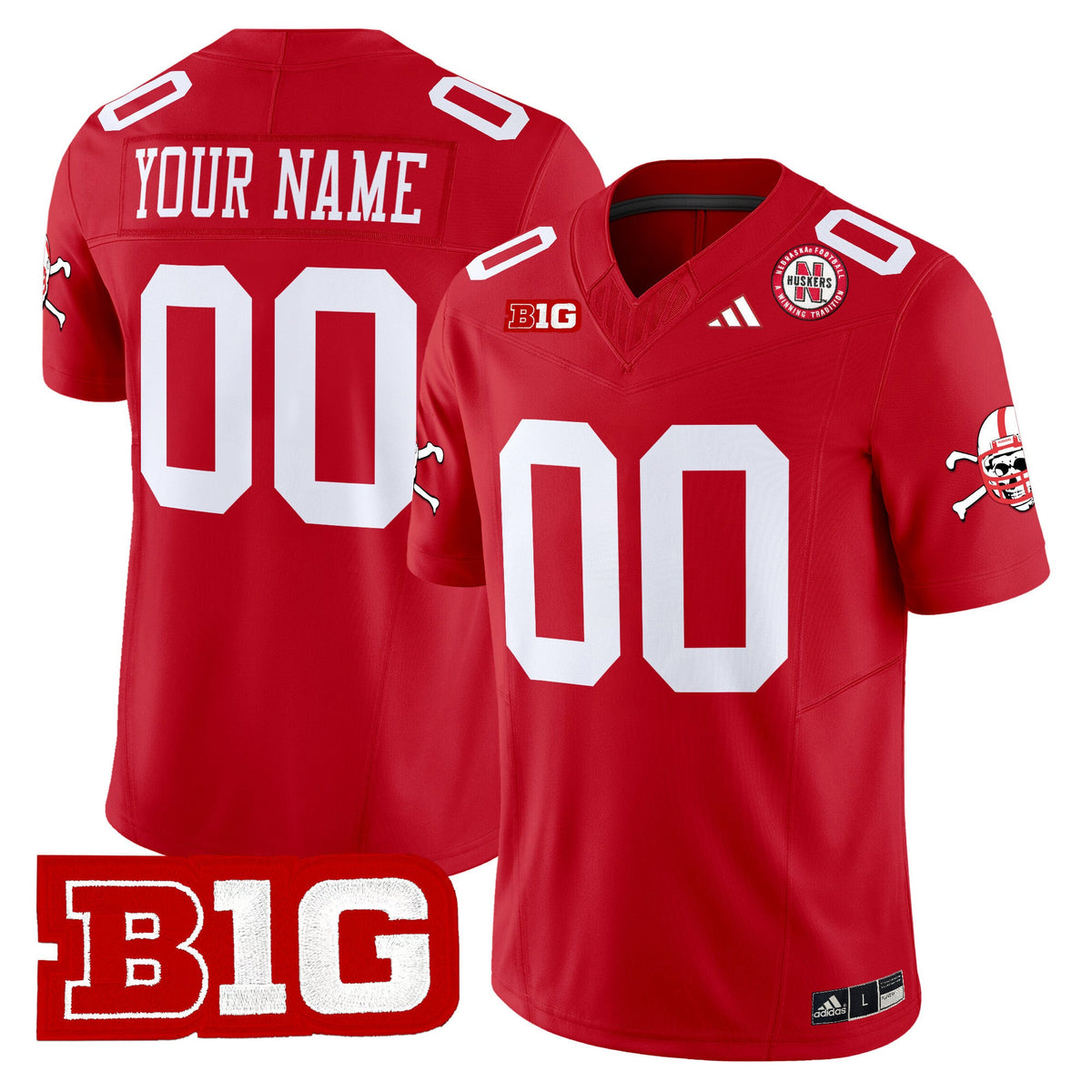 Nebraska Cornhuskers 2024 Vapor Limited Custom Jersey V2 - All Stitched - image 3