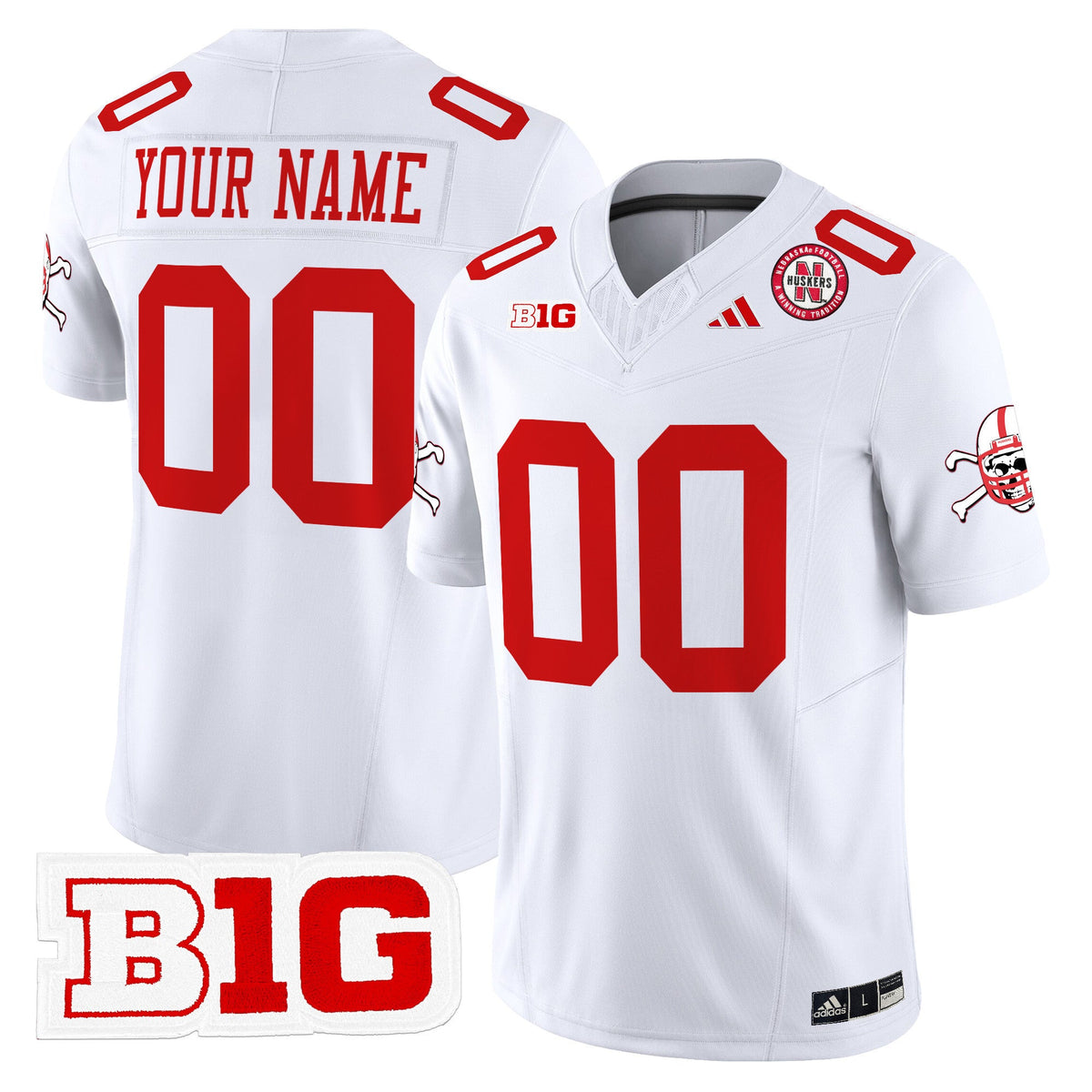 Nebraska Cornhuskers 2024 Vapor Limited Custom Jersey V2 - All Stitched - image 4