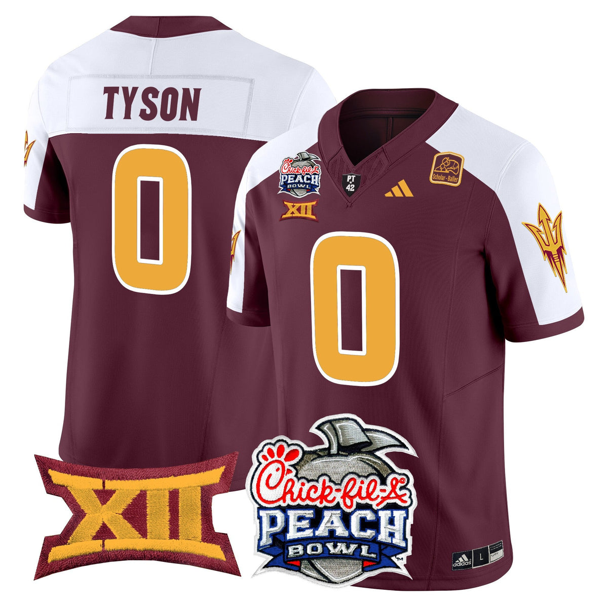 Men's Arizona State Sun Devils 2025 Peach Bowl Vapor Limited Jersey - All Stitched - image 27