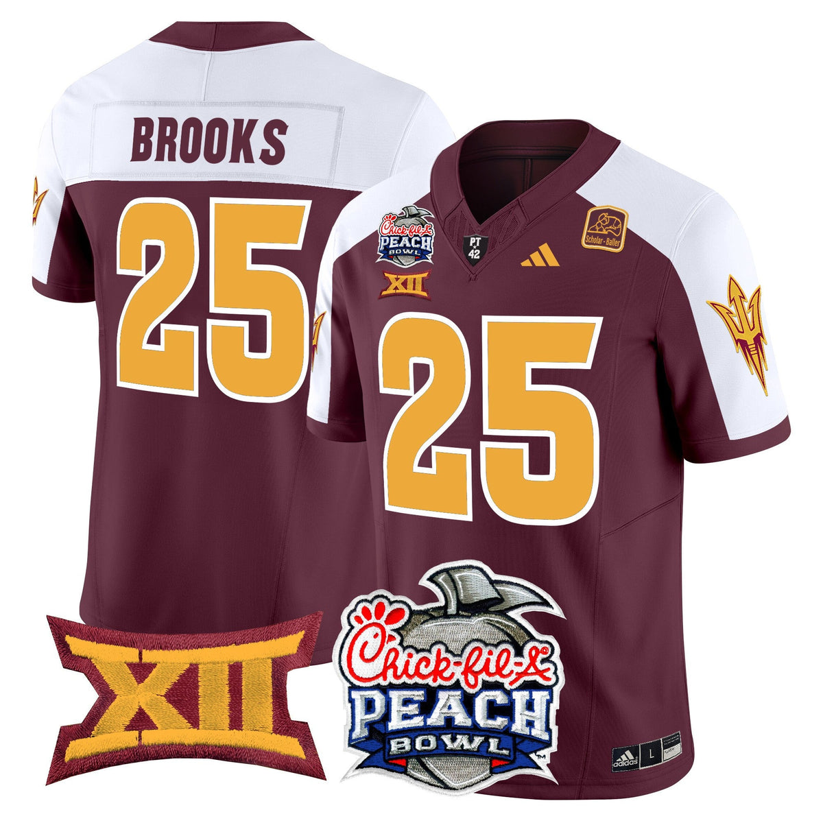 Men's Arizona State Sun Devils 2025 Peach Bowl Vapor Limited Jersey - All Stitched - image 29