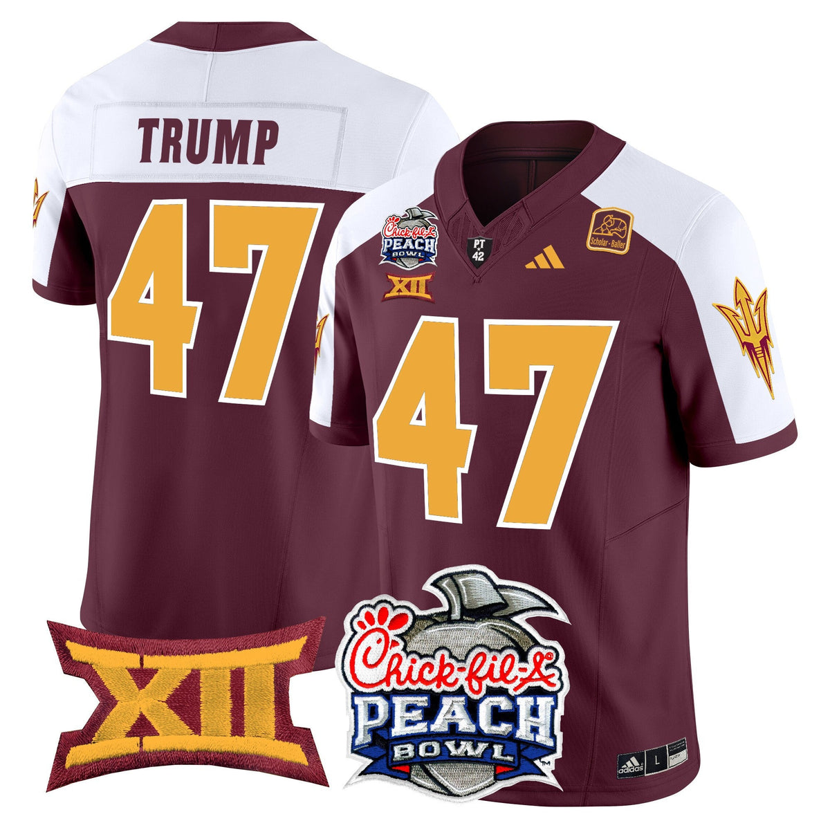 Men's Arizona State Sun Devils 2025 Peach Bowl Vapor Limited Jersey - All Stitched - image 31