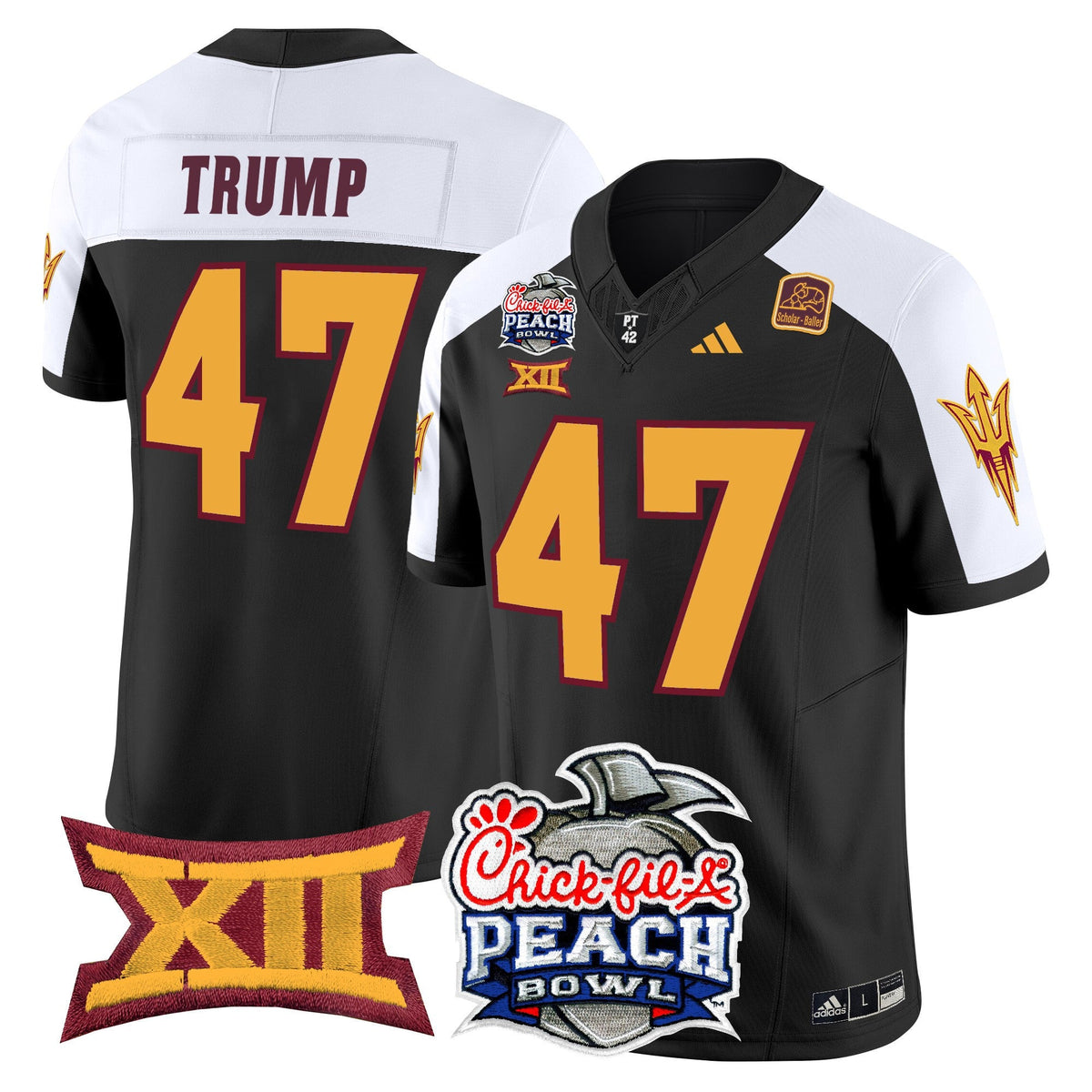 Men's Arizona State Sun Devils 2025 Peach Bowl Vapor Limited Jersey - All Stitched - image 23