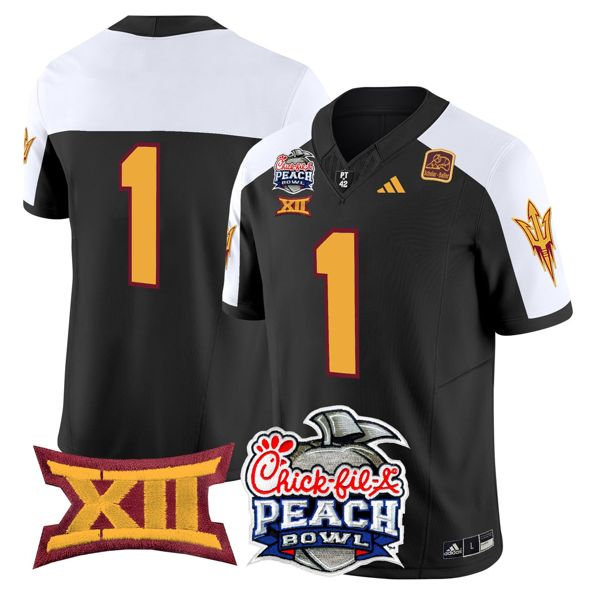 Men's Arizona State Sun Devils 2025 Peach Bowl Vapor Limited Jersey - All Stitched - image 24