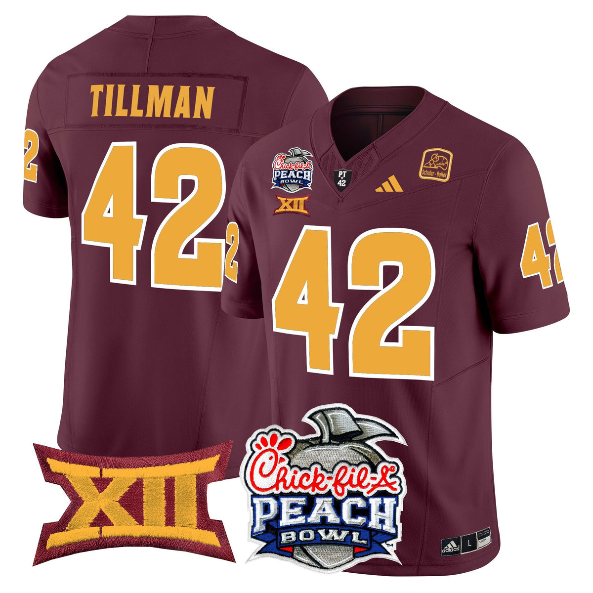 Men's Arizona State Sun Devils 2025 Peach Bowl Vapor Limited Jersey - All Stitched - image 38