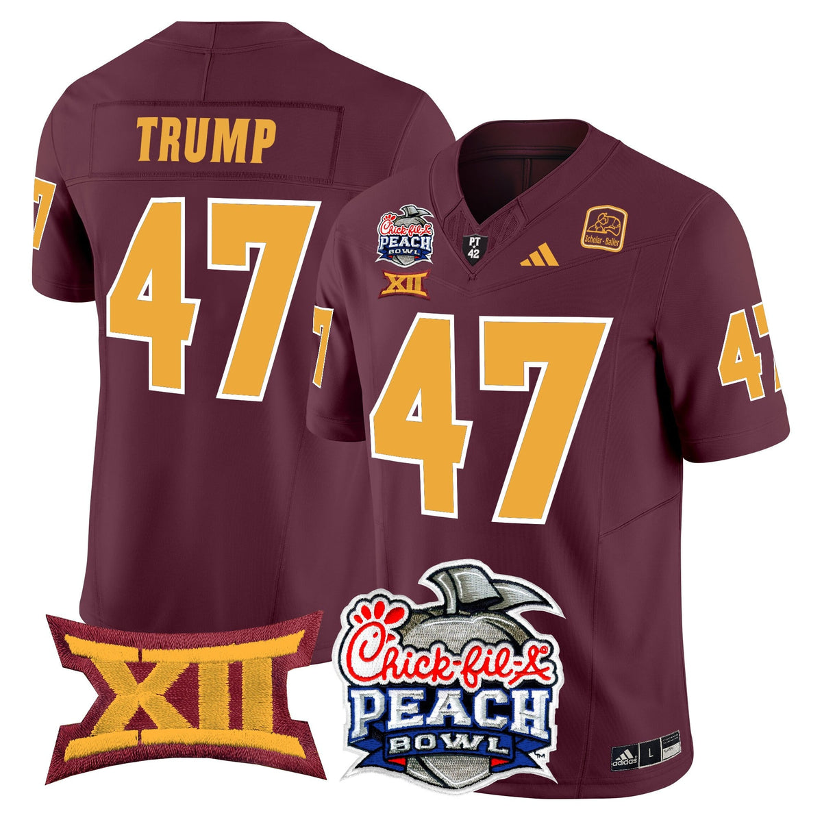 Men's Arizona State Sun Devils 2025 Peach Bowl Vapor Limited Jersey - All Stitched - image 39