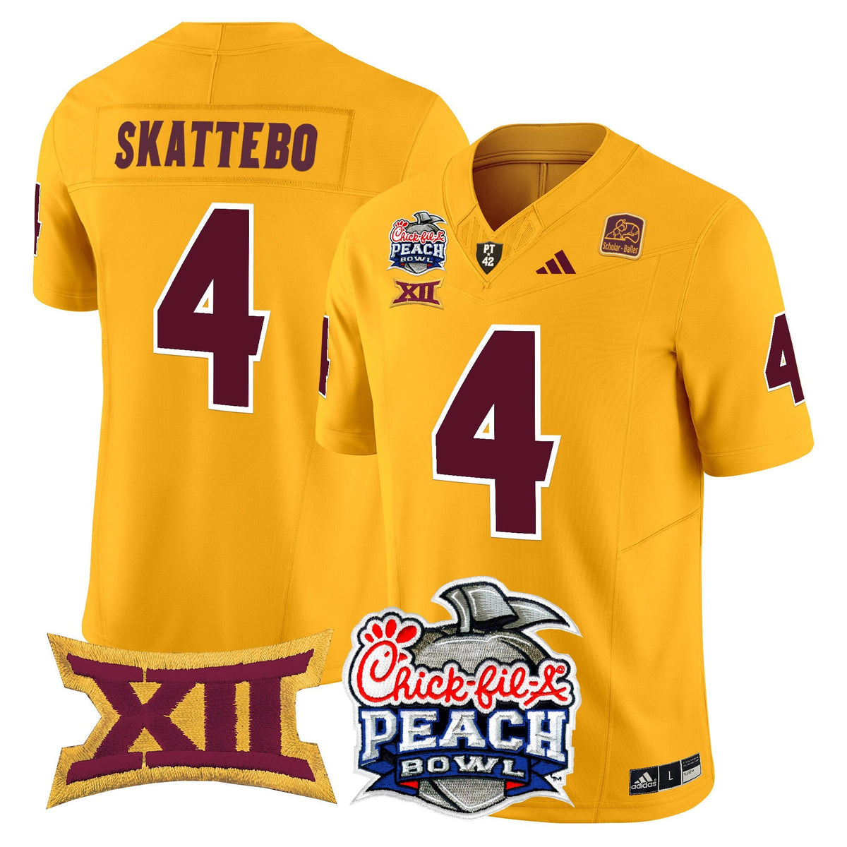 Men's Arizona State Sun Devils 2025 Peach Bowl Vapor Limited Jersey - All Stitched - image 2