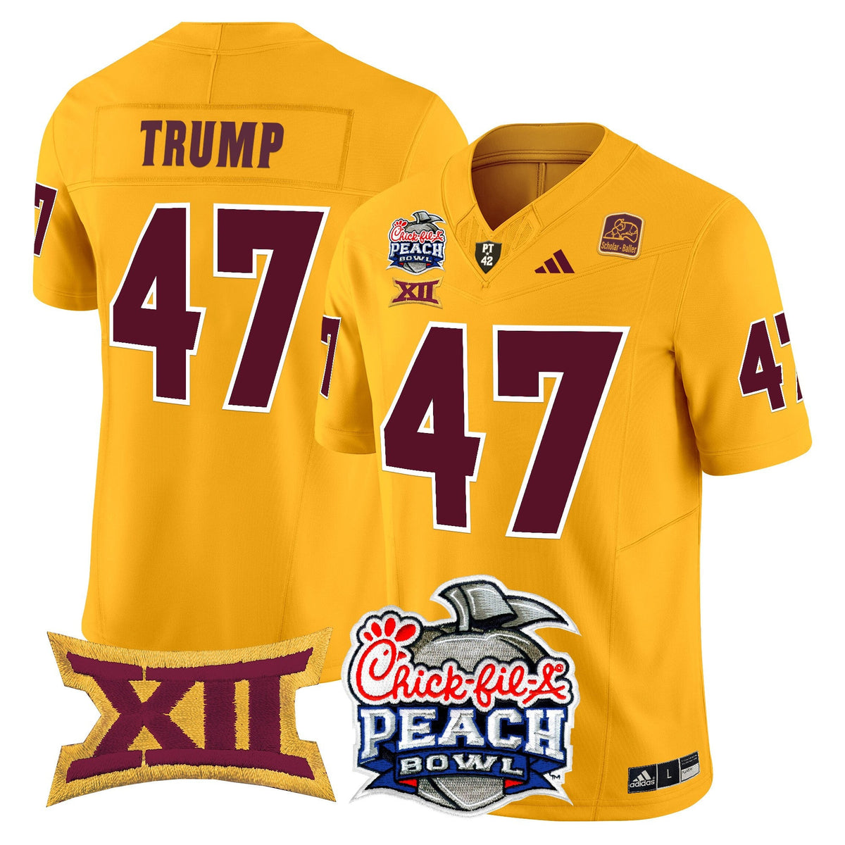 Men's Arizona State Sun Devils 2025 Peach Bowl Vapor Limited Jersey - All Stitched - image 7