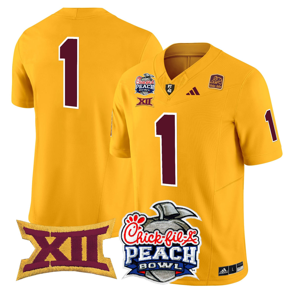 Men's Arizona State Sun Devils 2025 Peach Bowl Vapor Limited Jersey - All Stitched - image 8