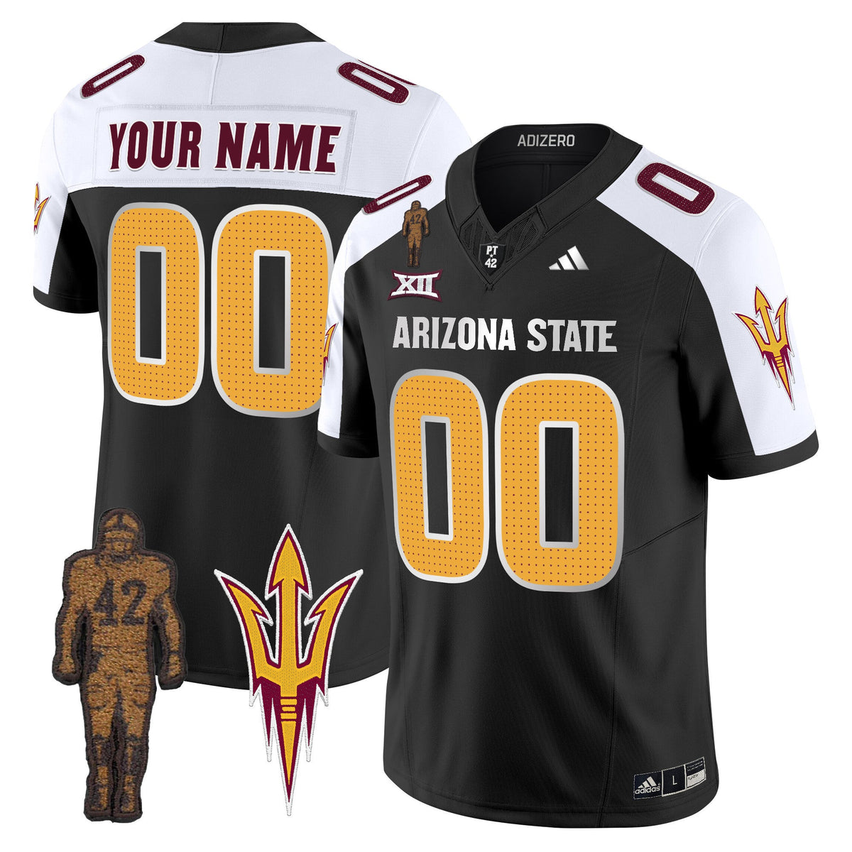 Arizona State Sun Devils 2024 Pat Tillman Honoring Patch Vapor Limited Custom Jersey V2 - All Stitched - image 3