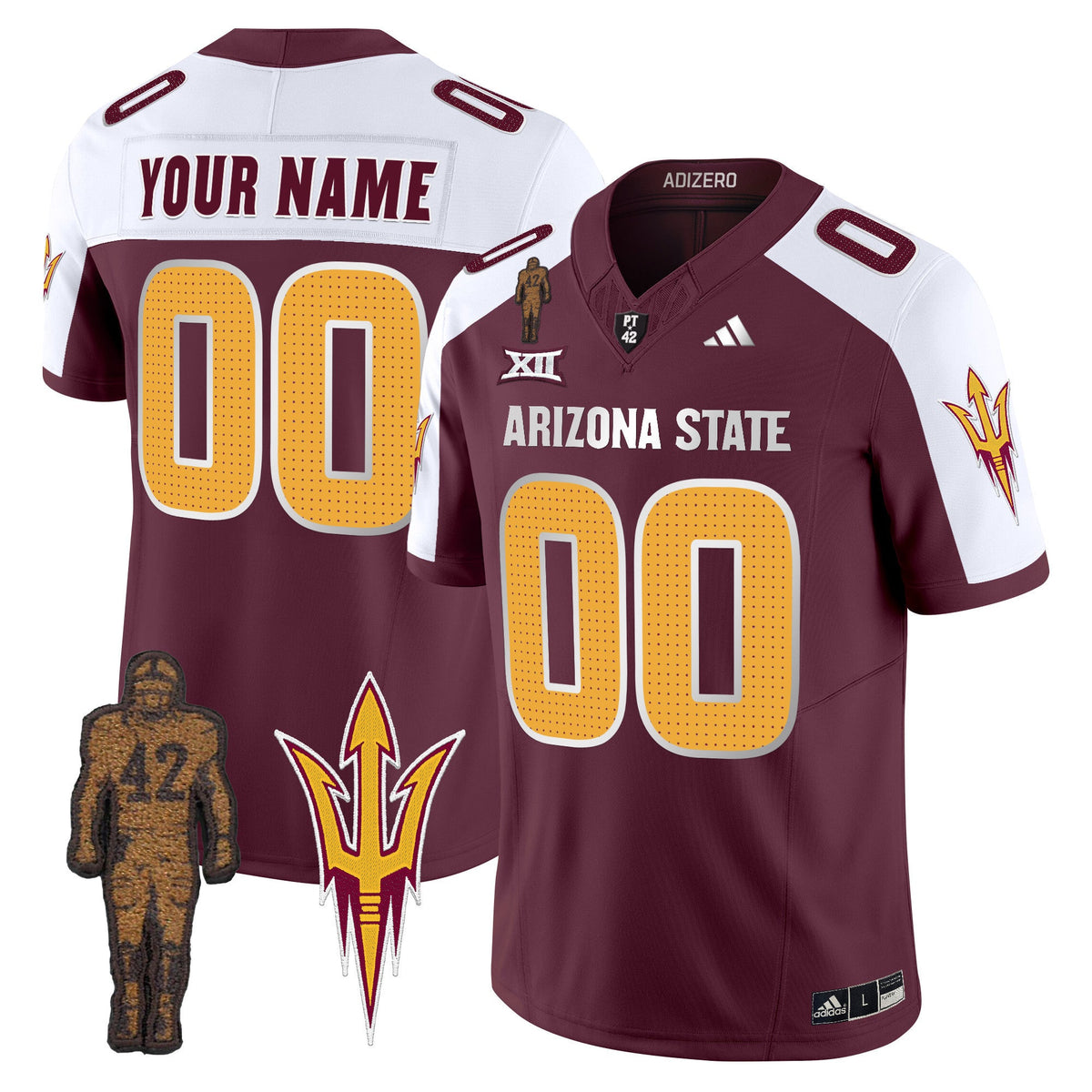 Arizona State Sun Devils 2024 Pat Tillman Honoring Patch Vapor Limited Custom Jersey V2 - All Stitched - image 4