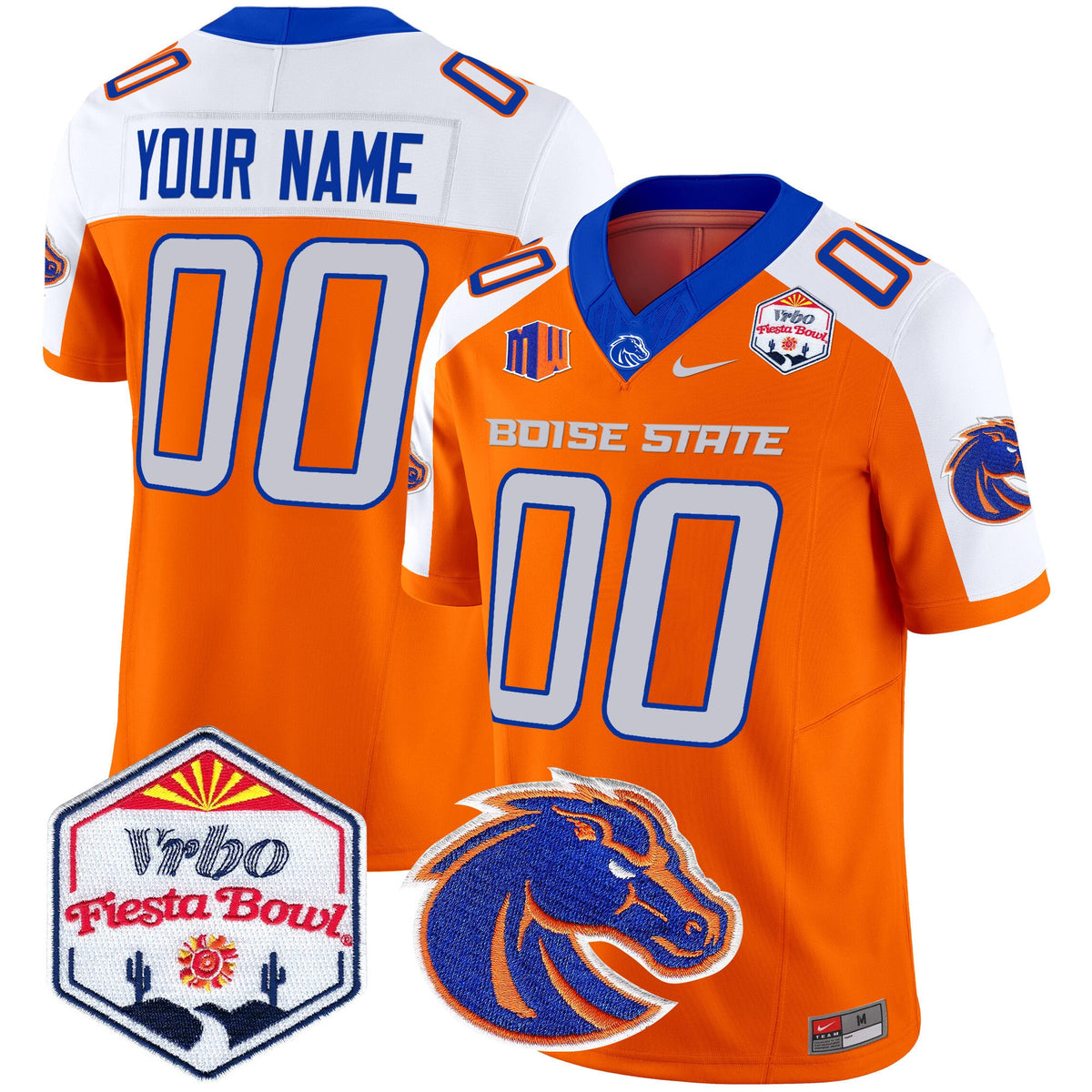 Boise State Broncos 2025 The Fiesta Bowl Patch Vapor Limited Custom Jersey - All Stitched - image 2