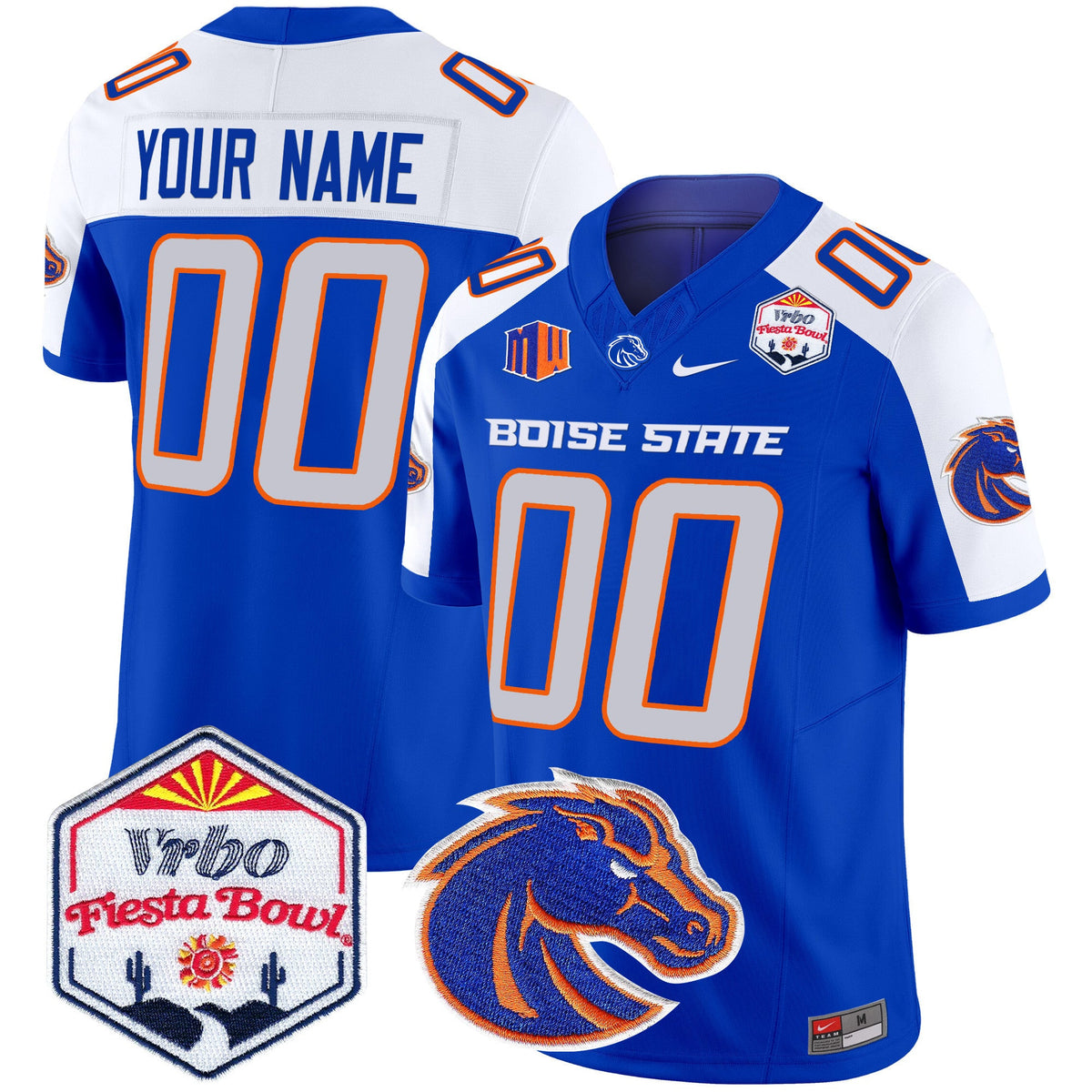 Boise State Broncos 2025 The Fiesta Bowl Patch Vapor Limited Custom Jersey - All Stitched - image 1