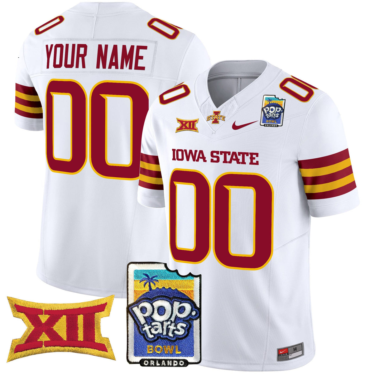 Iowa State Cyclones 2025 PopTarts Bowl Patch Vapor Limited Custom Jersey - All Stitched - image 5