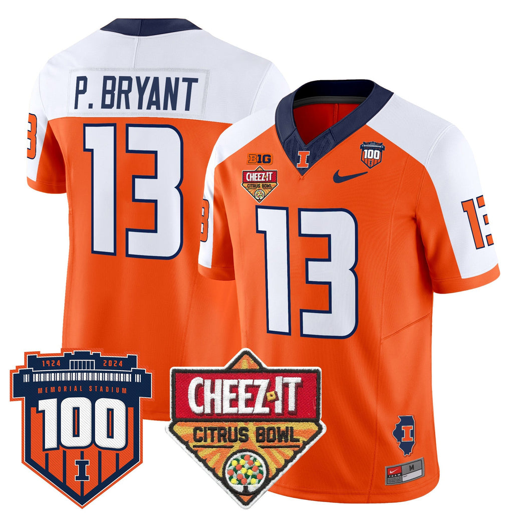 Men's Illinois Fighting Illini 2025 Cheez-It Citrus Bowl Patch Vapor Limited Jersey - All Stitched - image 11