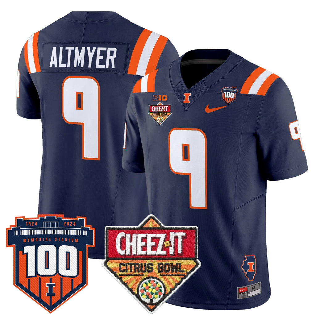 Men's Illinois Fighting Illini 2025 Cheez-It Citrus Bowl Patch Vapor Limited Jersey - All Stitched - image 17