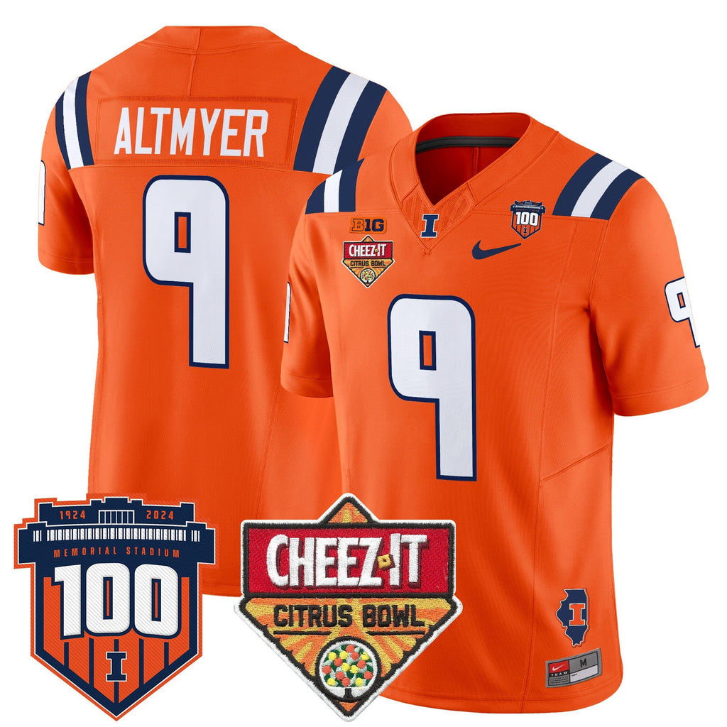 Men's Illinois Fighting Illini 2025 Cheez-It Citrus Bowl Patch Vapor Limited Jersey - All Stitched - image 25