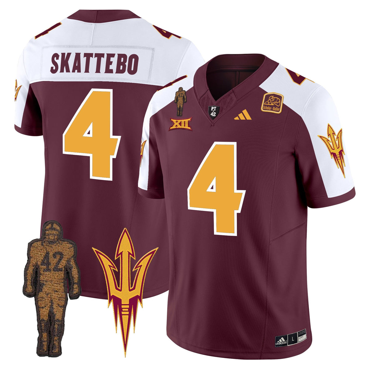 Men's Arizona State Sun Devils 2024 Pat Tillman Honoring Patch Vapor Limited Jersey - All Stitched - image 3