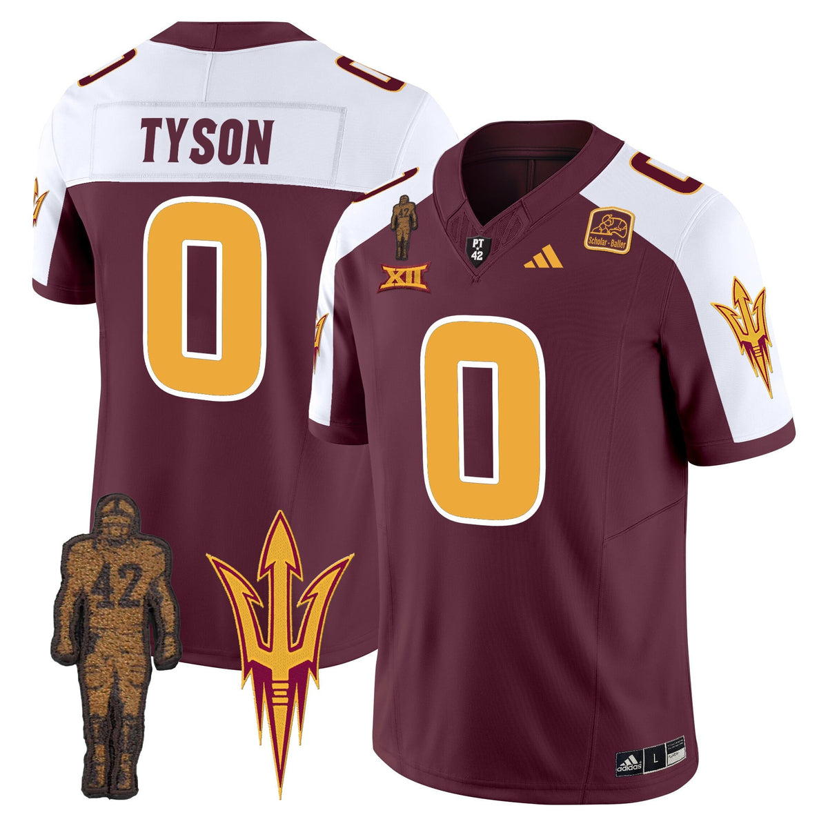 Men's Arizona State Sun Devils 2024 Pat Tillman Honoring Patch Vapor Limited Jersey - All Stitched - image 4