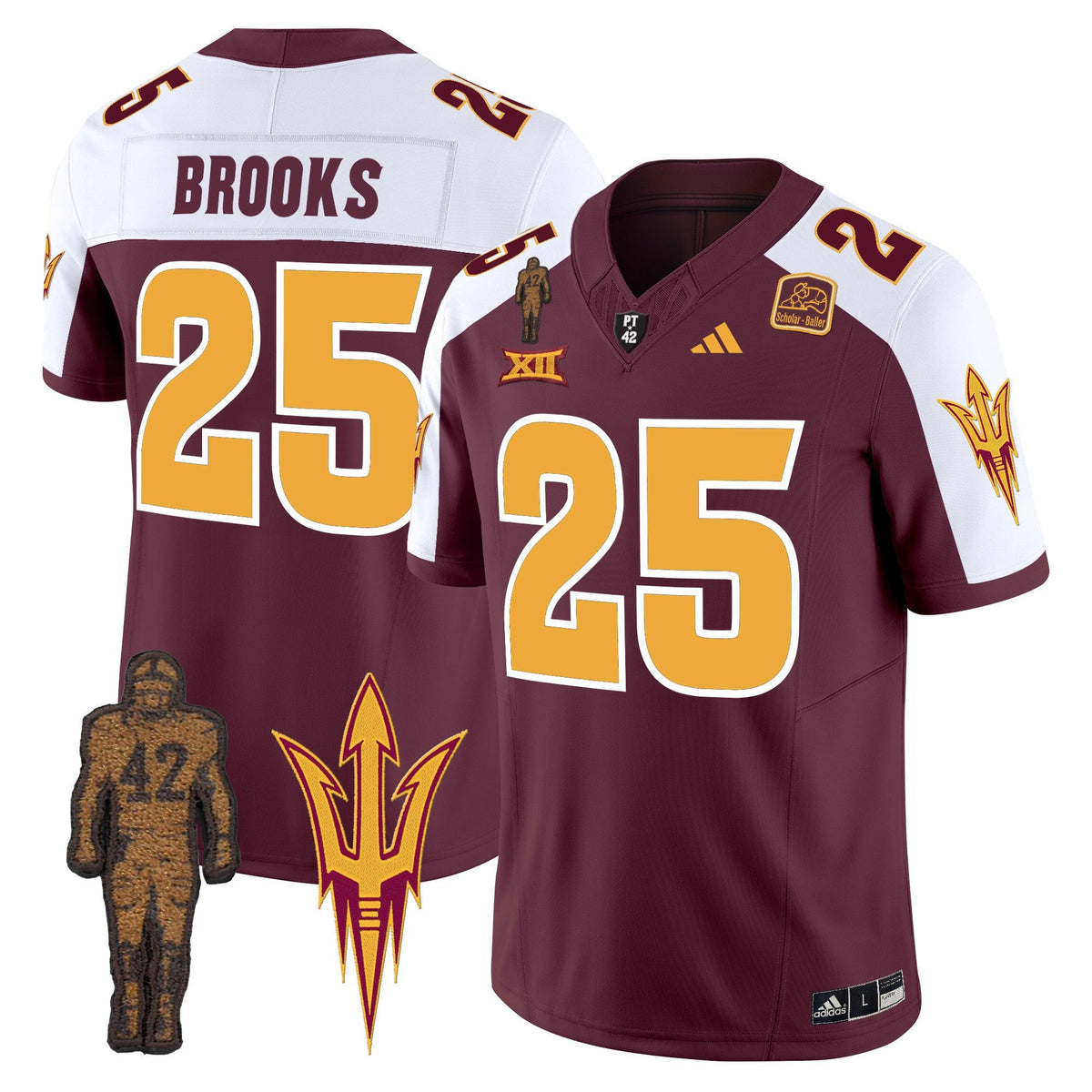 Men's Arizona State Sun Devils 2024 Pat Tillman Honoring Patch Vapor Limited Jersey - All Stitched - image 6
