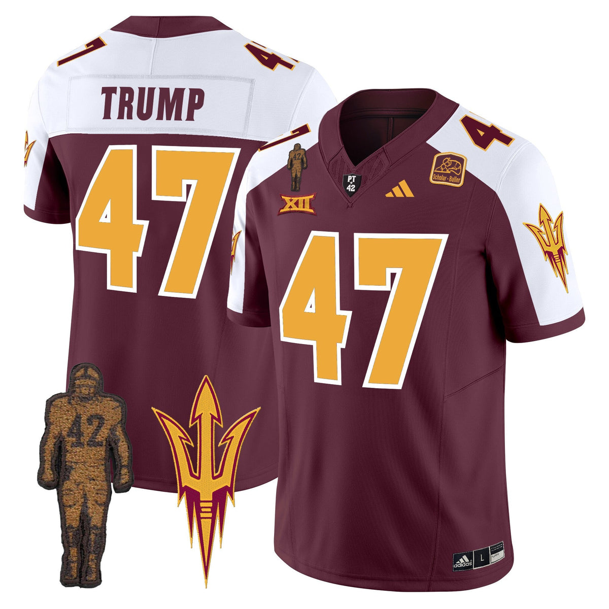 Men's Arizona State Sun Devils 2024 Pat Tillman Honoring Patch Vapor Limited Jersey - All Stitched - image 7