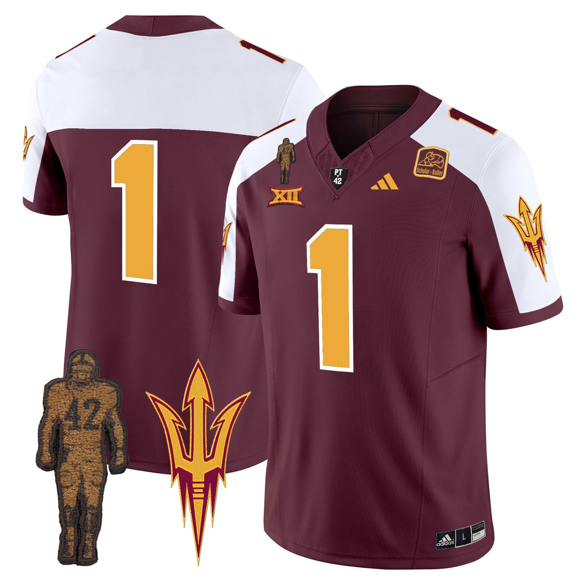 Men's Arizona State Sun Devils 2024 Pat Tillman Honoring Patch Vapor Limited Jersey - All Stitched - image 8