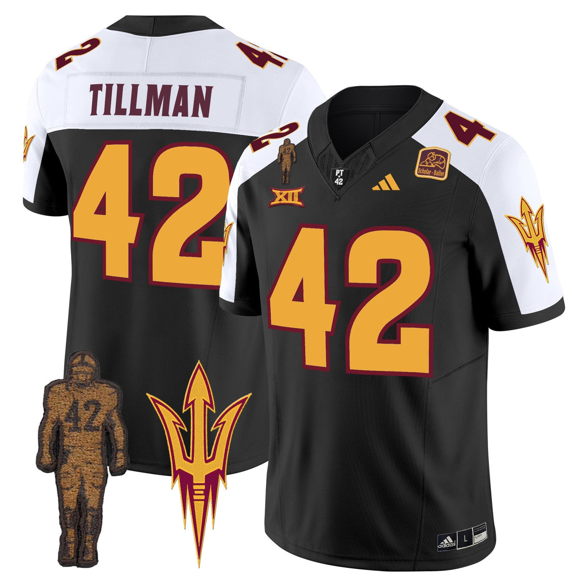 Men's Arizona State Sun Devils 2024 Pat Tillman Honoring Patch Vapor Limited Jersey - All Stitched - image 9
