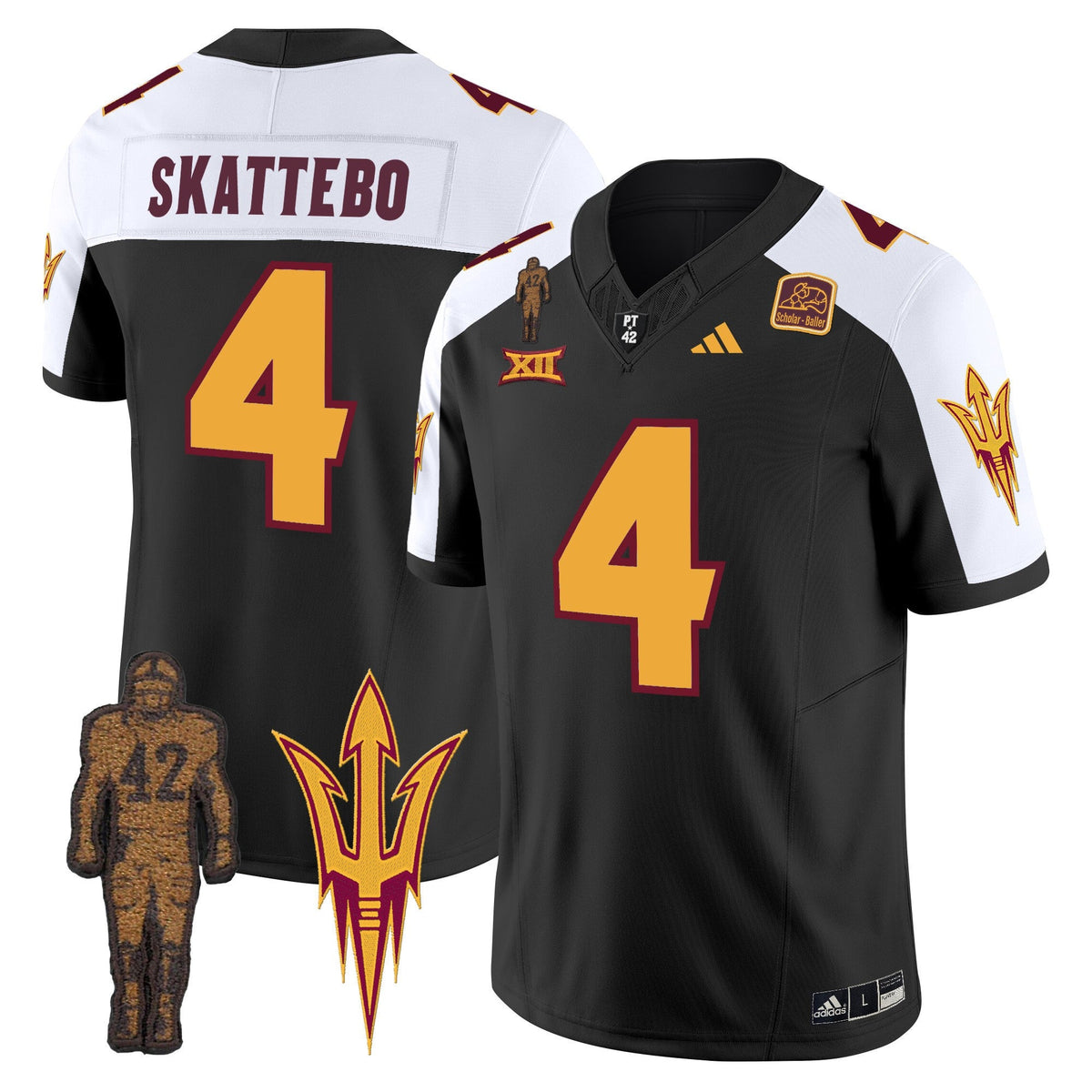 Men's Arizona State Sun Devils 2024 Pat Tillman Honoring Patch Vapor Limited Jersey - All Stitched - image 11