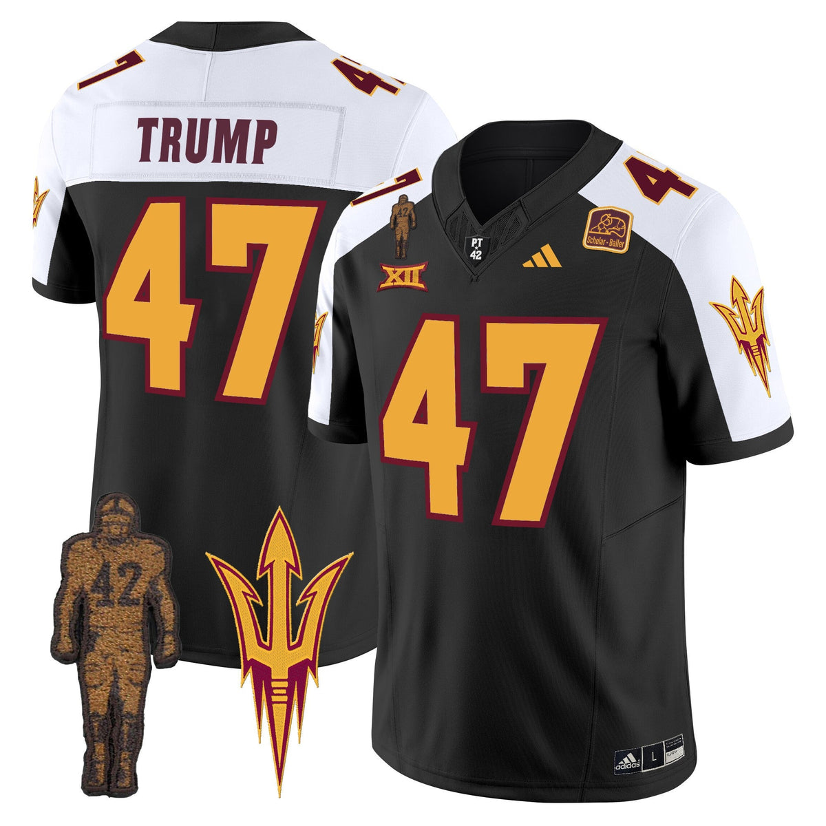 Men's Arizona State Sun Devils 2024 Pat Tillman Honoring Patch Vapor Limited Jersey - All Stitched - image 15