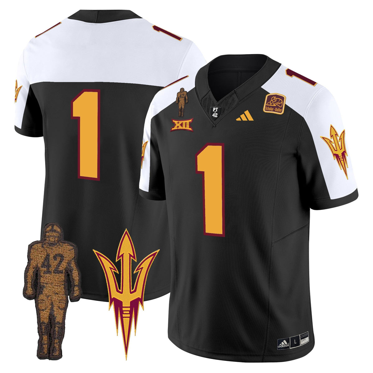 Men's Arizona State Sun Devils 2024 Pat Tillman Honoring Patch Vapor Limited Jersey - All Stitched - image 16